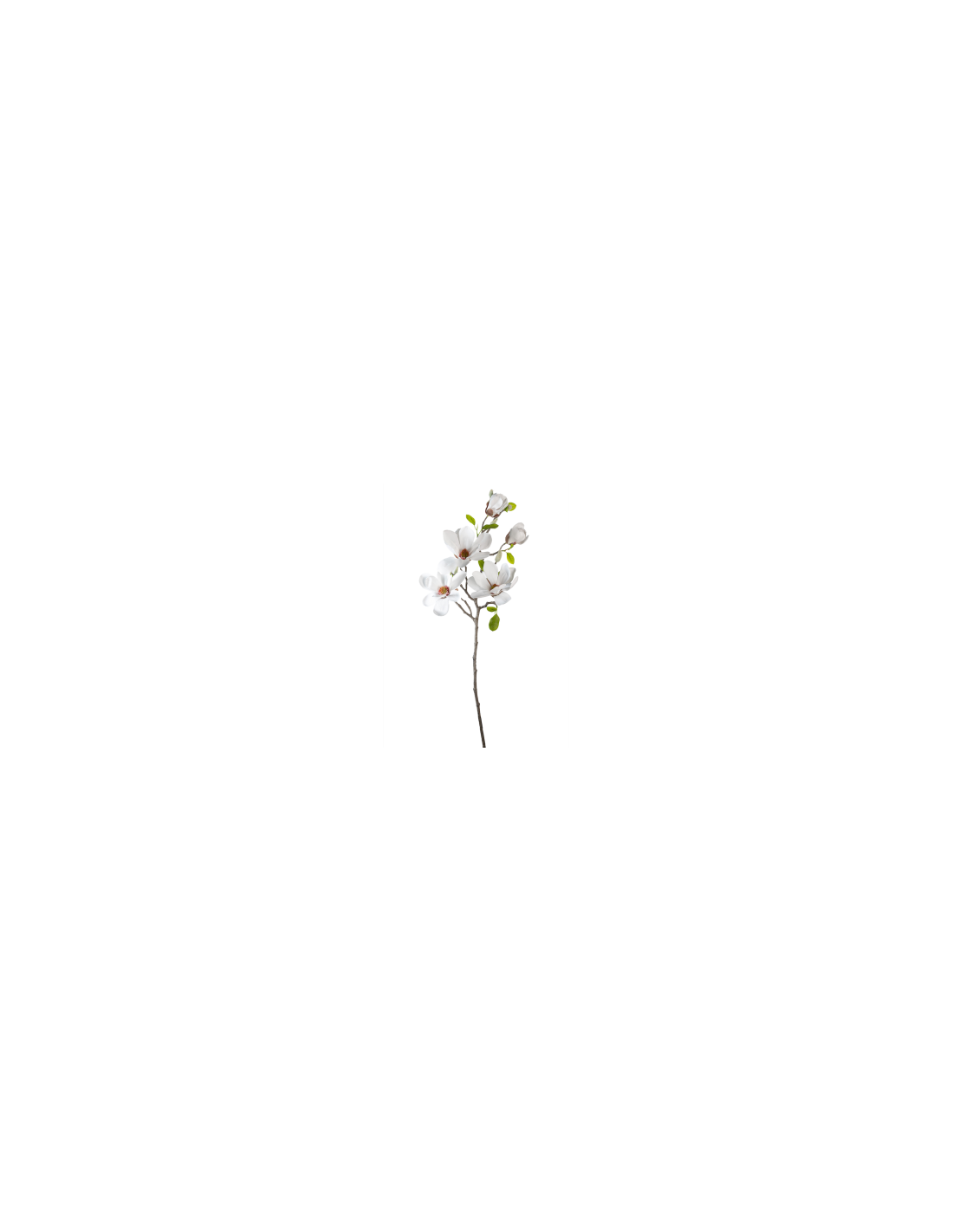 STELO 2700334-10 MAGNOLIA BIANCA 3 FIORI E DUE BOCCIOLI 75CM