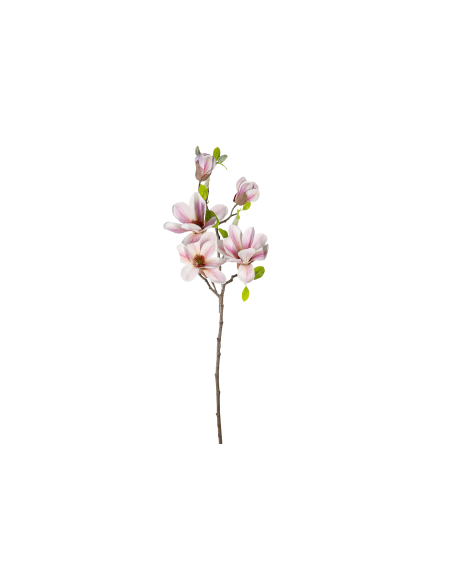 STELO 2700334-92 MAGNOLIA ROSA 3 FIORI E DUE BOCCIOLI 75CM