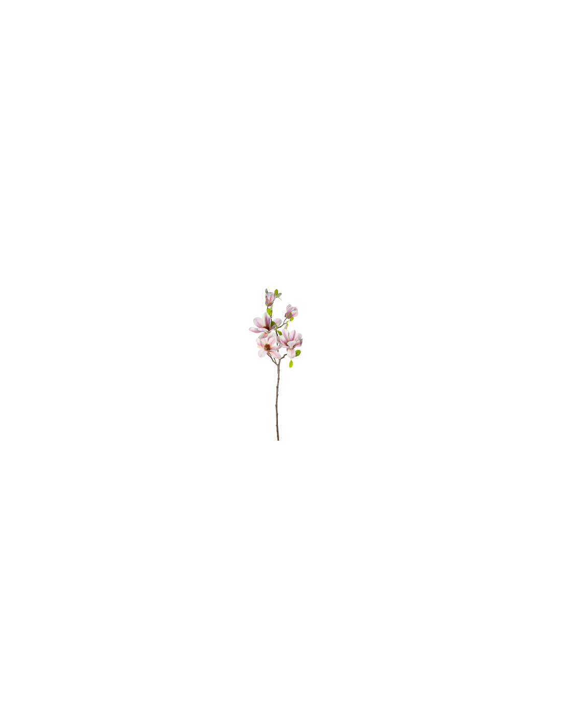 STELO 2700334-92 MAGNOLIA ROSA 3 FIORI E DUE BOCCIOLI 75CM