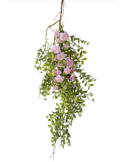 RAMO 271001411 SUCCULENTA CON FIORI ROSA 85CM