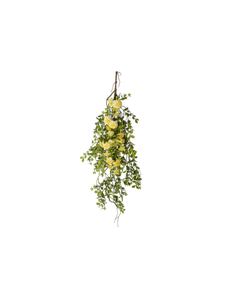 RAMO 271001413 SUCCULENTA CON FIORI GIALLI 85CM