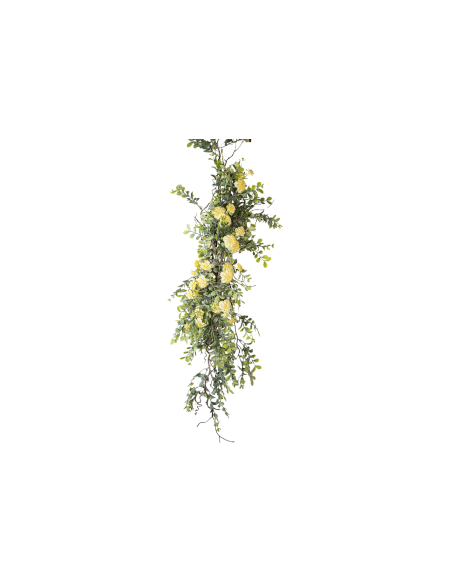 RAMO 271001513 SUCCULENTA CON FIORI GIALLI 120CM