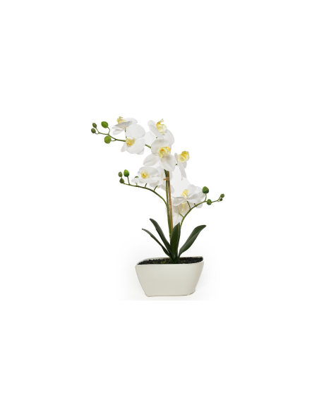 ORCHIDEA 21499 VASO CERAMICA 20X8X47CM BIANCO