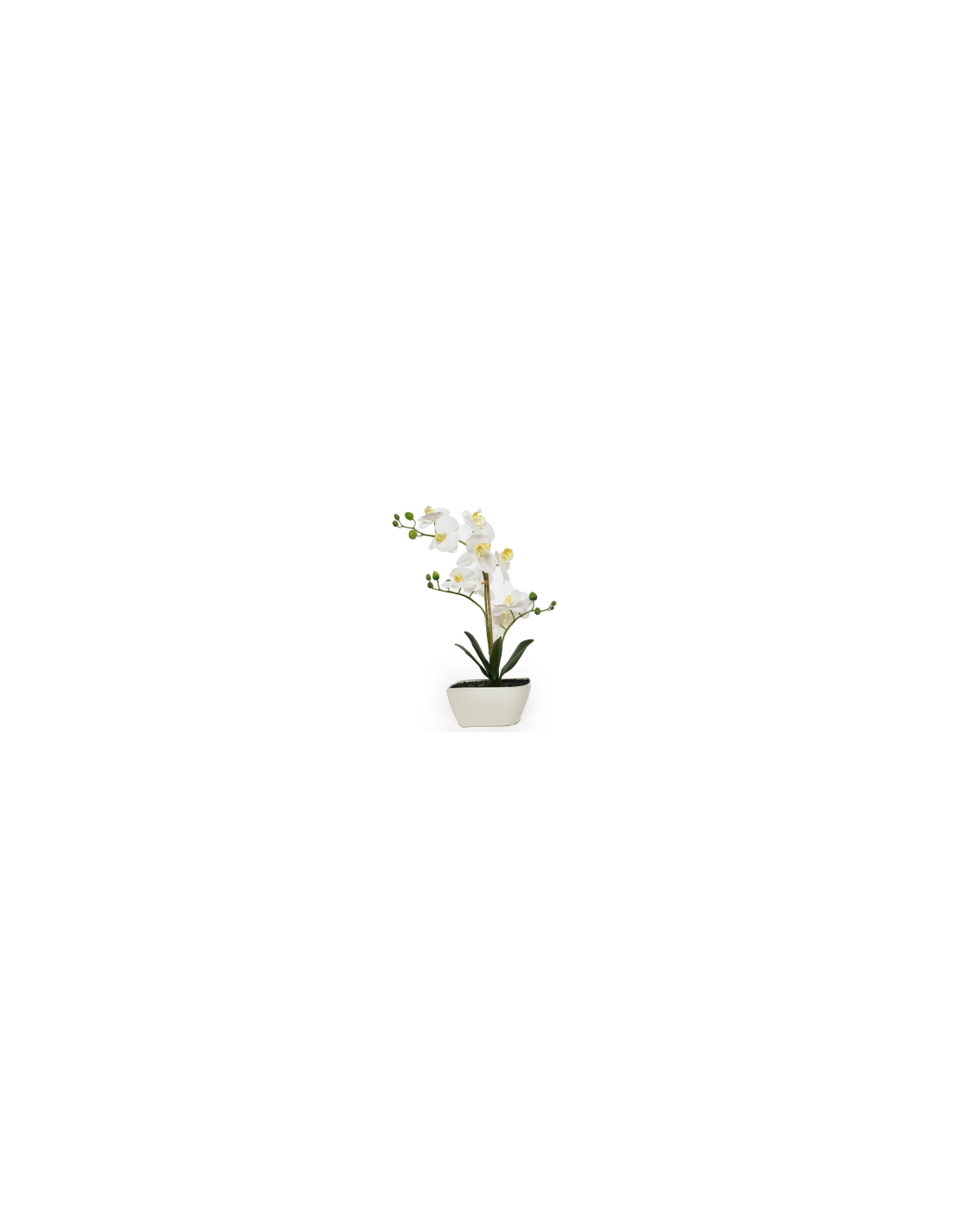 ORCHIDEA 21499 VASO CERAMICA 20X8X47CM BIANCO