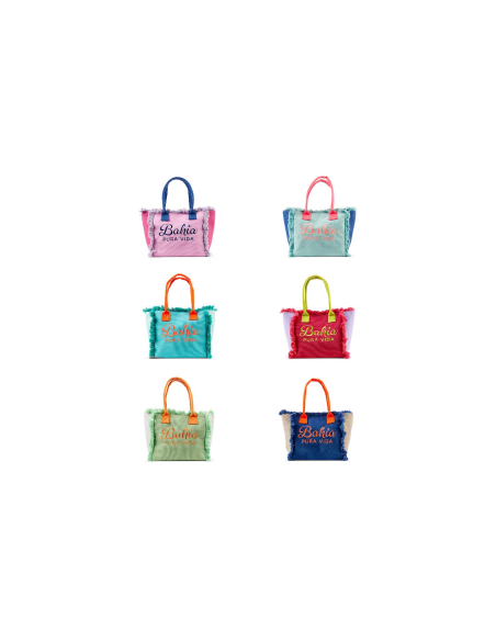BORSA 14449 TESSUTO 26X24X16CM ASSORTITO CON MANIGLIE