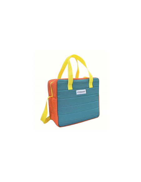 FA.BO.SS, Borsa Termica Puffy, 16 Litri, Colori Assortiti, Arancione, Blu, Isolamento Termico, Facile da Pulire