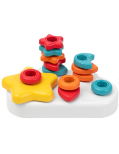 Chicco Nuvola 2in1 – Gioco Educativo Montessori con Forme, Colori e Bottoncini