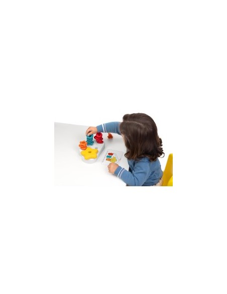 Chicco Nuvola 2in1 – Gioco Educativo Montessori con Forme, Colori e Bottoncini