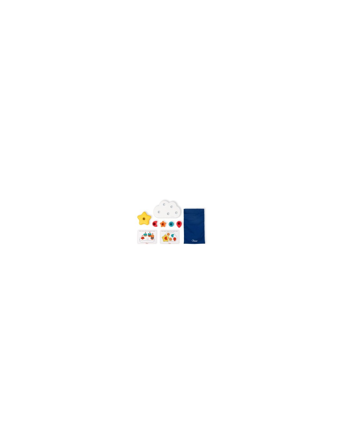 Chicco Nuvola 2in1 – Gioco Educativo Montessori con Forme, Colori e Bottoncini