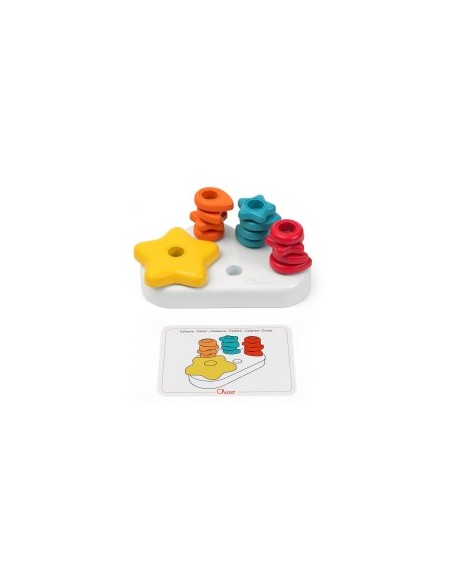 Chicco Nuvola 2in1 – Gioco Educativo Montessori con Forme, Colori e Bottoncini