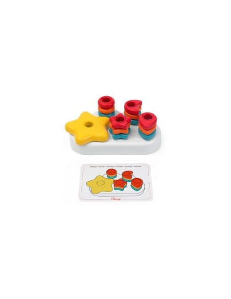 Chicco Nuvola 2in1 – Gioco Educativo Montessori con Forme, Colori e Bottoncini