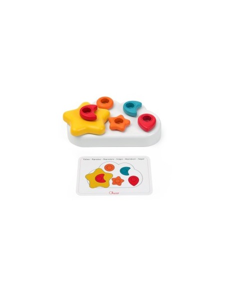 Chicco Nuvola 2in1 – Gioco Educativo Montessori con Forme, Colori e Bottoncini