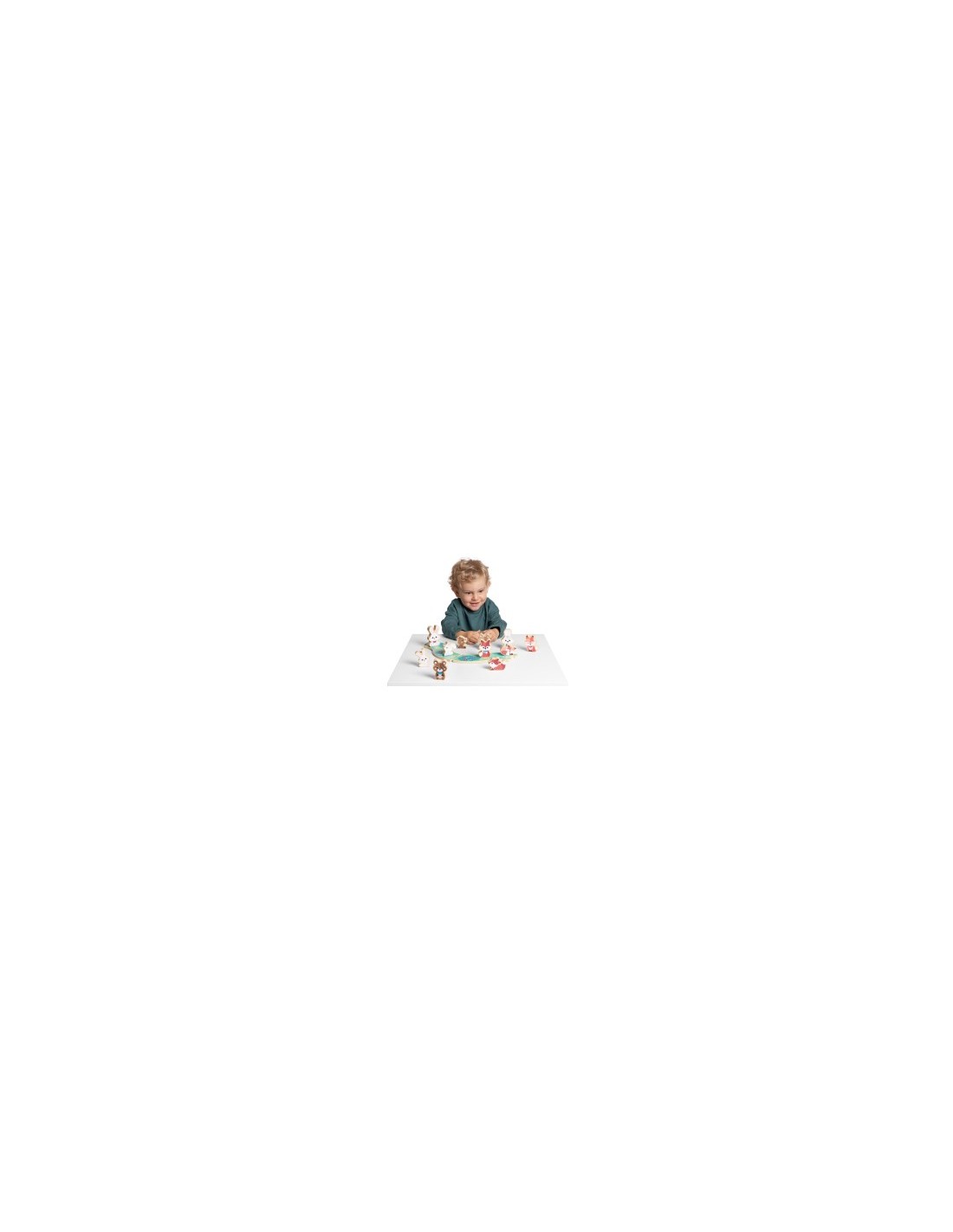 Chicco Set 2 Orsetti-Mamma – Personaggi in Legno Montessori con Puzzle