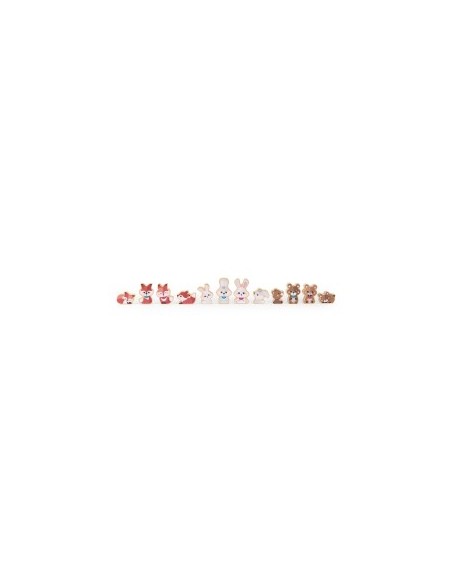 Chicco Set 2 Orsetti-Mamma – Personaggi in Legno Montessori con Puzzle