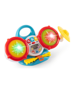 Chicco La Mia Prima Batteria – Gioco Musicale con Luci, Suoni e Modalità Interattive