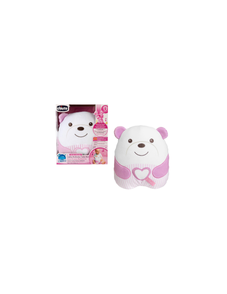 Chicco Orsetto Sweet Heart – Peluche con Luce Soffusa e Melodie Rilassanti per Neonati