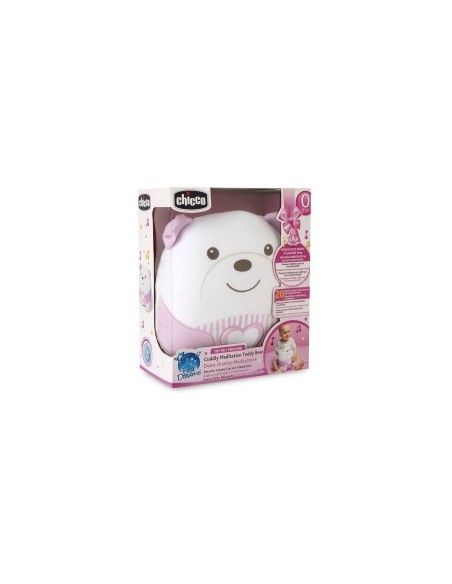 Chicco Orsetto Sweet Heart – Peluche con Luce Soffusa e Melodie Rilassanti per Neonati