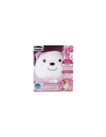 Chicco Orsetto Sweet Heart – Peluche con Luce Soffusa e Melodie Rilassanti per Neonati