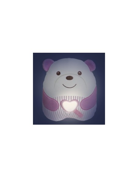 Chicco Orsetto Sweet Heart – Peluche con Luce Soffusa e Melodie Rilassanti per Neonati