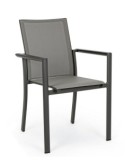 SEDIA 0662739 KONNOR ANTRACITE CON BRACCIOLI su TreG Ingrosso