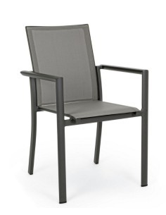 SEDIA 0662739 KONNOR ANTRACITE CON BRACCIOLI su TreG Ingrosso