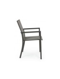 SEDIA 0662739 KONNOR ANTRACITE CON BRACCIOLI su TreG Ingrosso