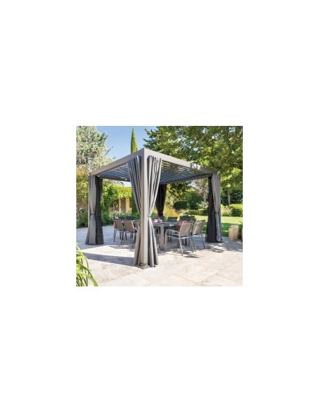GAZEBO PERGOLA 171411 EVORA 3,6X3,6 GRAFITE su TreG Ingrosso