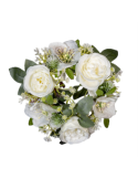 GIROCANDELA 268014436 22CM ROSE BIANCHE