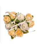 GIROCANDELA 268032419 MINI ROSE PESCA/BIANCO