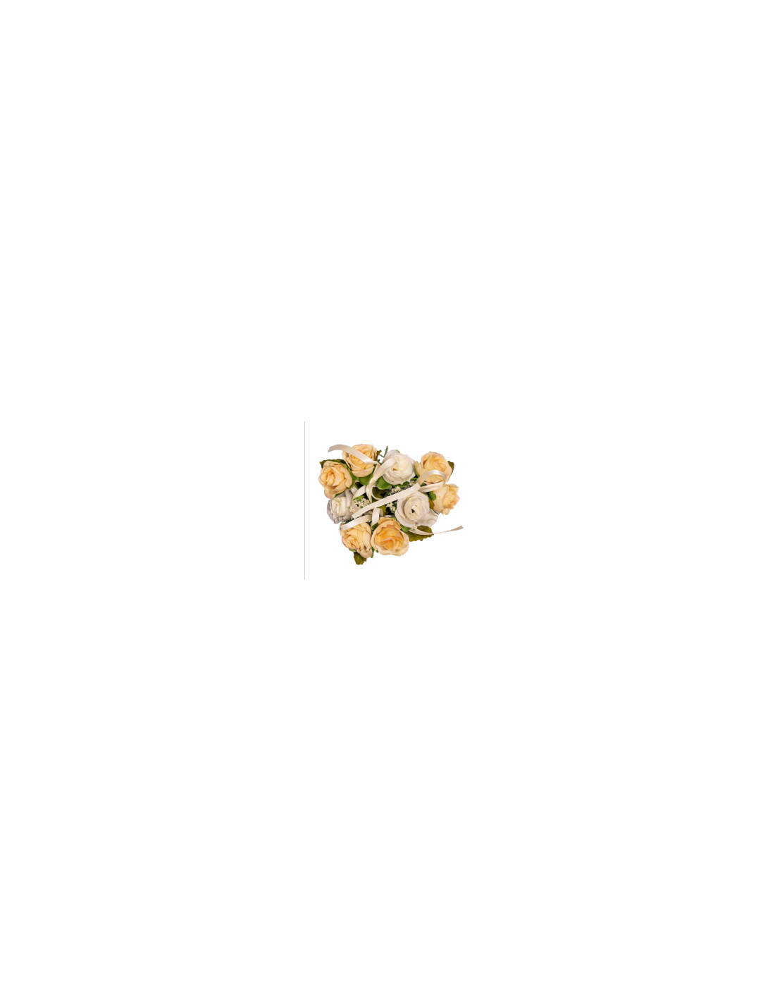 GIROCANDELA 268032419 MINI ROSE PESCA/BIANCO
