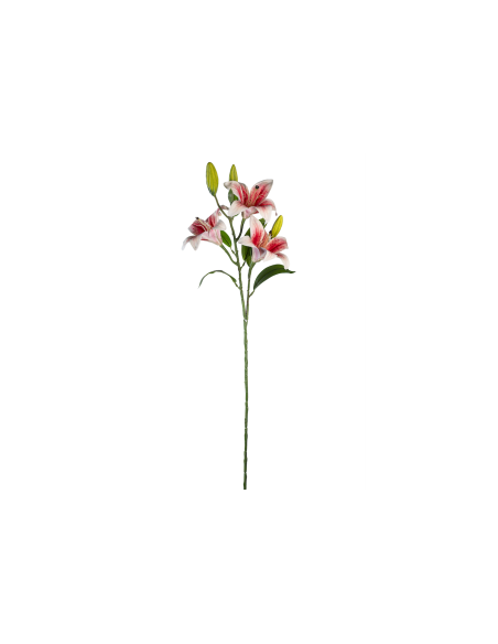 STELO 4015000362 LILIUM ROSSO/BIANCO 3 FIORI E 3 BOCCIOLI