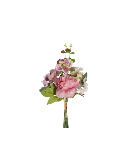 MAZZO 268032791 ELLEBORO ROSA CON FIORI