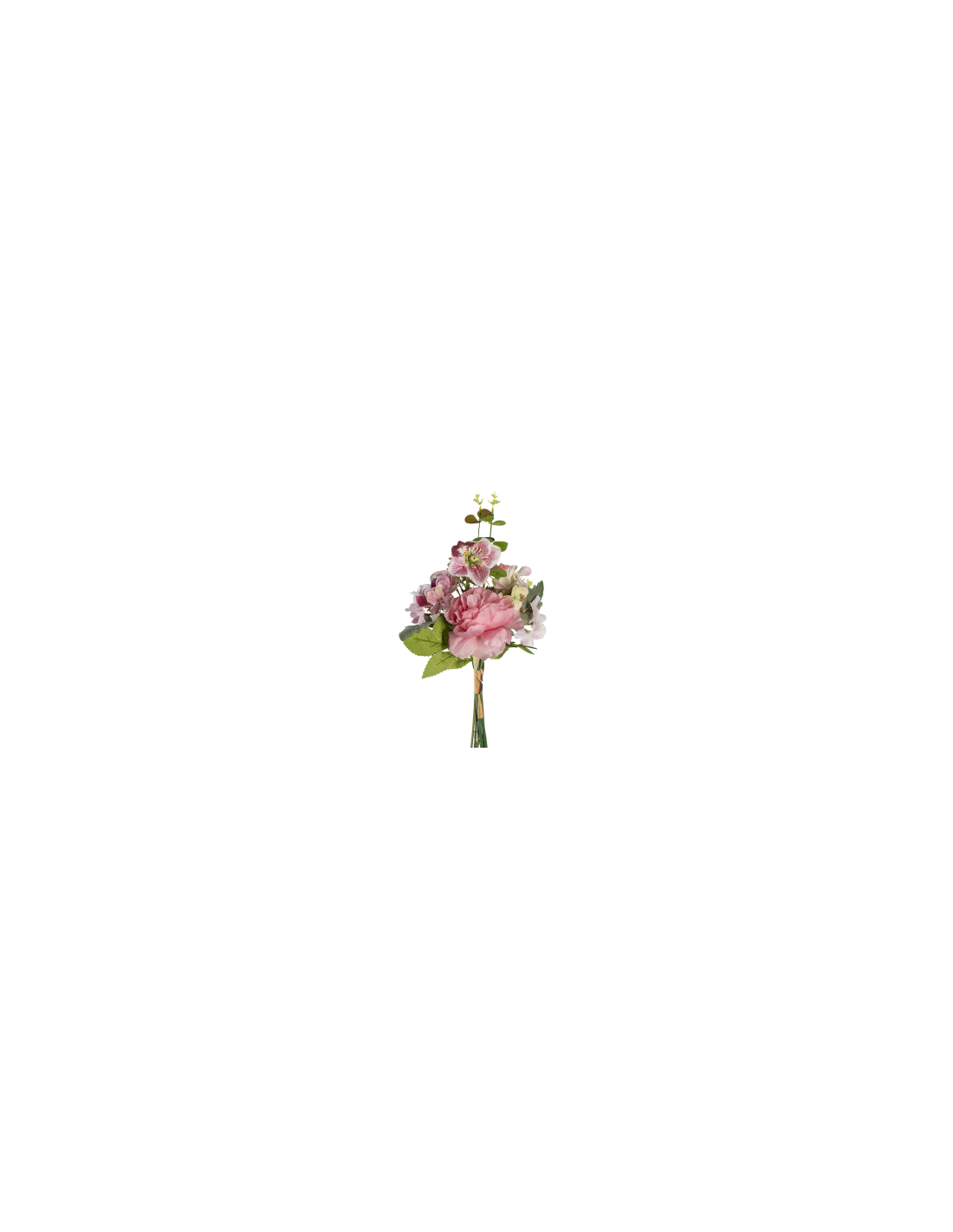 MAZZO 268032791 ELLEBORO ROSA CON FIORI