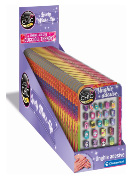 CRAZY CHIC 18135 UNGHIE ADESIVE CUCCIOLI TRENDY
