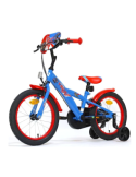 Bici 16", Boy T-Rex, con Rotelline Stabilizzatrici, Telaio in Acciaio, Ruote a Raggi, Monovelocità