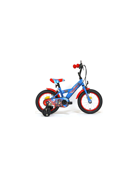 Bici 14", Boy T-Rex, con Rotelline Stabilizzatrici, Telaio in Acciaio, Ruote a Raggi, Monovelocità