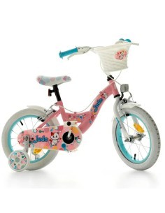 Bici 14", Jade, con Rotelline Stabilizzatrici, Telaio in Acciaio, Ruote a Raggi, Monovelocità