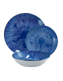 SERVIZIO TAVOLA 18PZ CERAMICA BLU