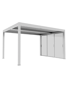 PARETE VETRO LATO 4MT BIANCO