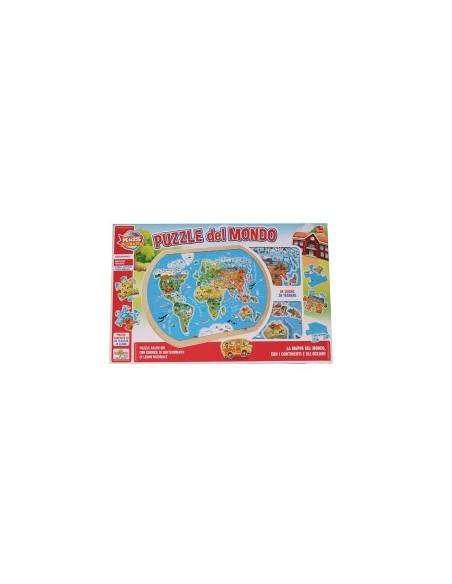 PUZZLE MONDO 11166 LEGNO 36 PEZZI