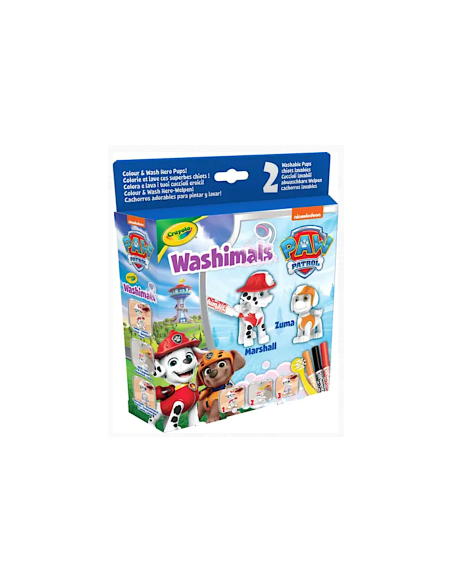WASHIMALS 74-0287 PAW PATROL SET 2 CUCCIOLI LAVABILI