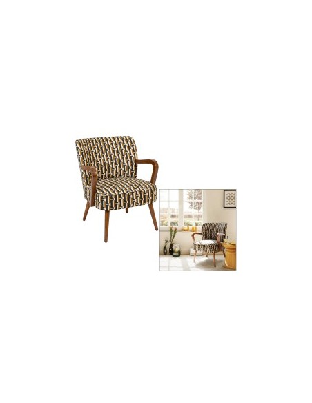 POLTRONA 179150C CHIARA BEIGE/NERO