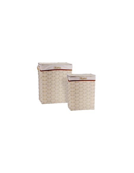 PORTABIANCHERIA 116787 2 MIS POLIESTERE CREMA 45X33X56CM