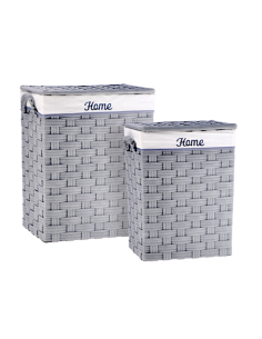 PORTABIANCHERIA 116790 2 MIS GRIGIO POLIESTERE 45X33X56CM