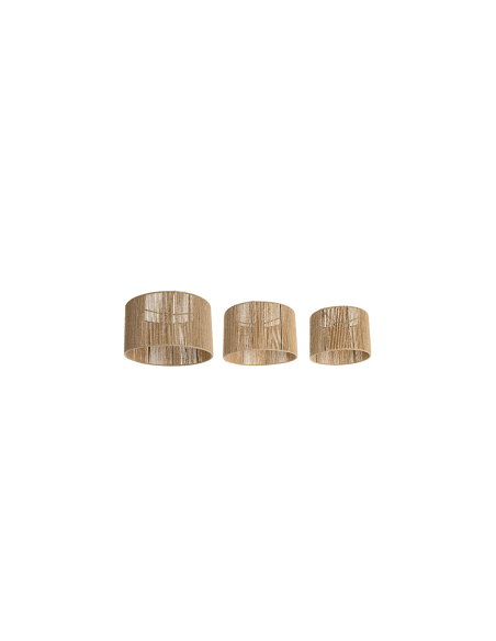 PARALUME LA220119 2 MIS FIBRA/METALLO 40X25CM NATURALE
