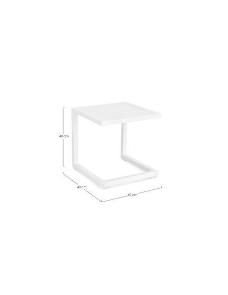 TAVOLINO 0662915 HILDE 40X40 BIANCO su TreG Ingrosso