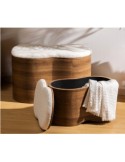 BAULE 206261 2 MIS LOE LEGNO 72X40X45CM COPERCHIO BIANCO
