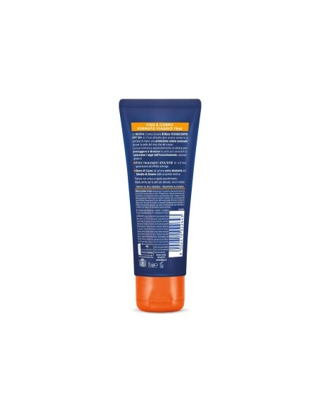 Bilboa Viso&Corpo Crema Viso e Corpo con Protezione SPF 50+, Protezione Solare Avanzata , Formato da Viaggio da 75 ml