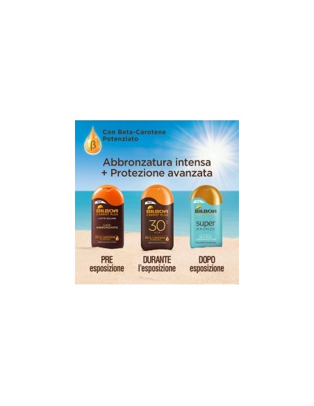 ilboa - Latte Solare Protettivo Viso e Corpo SPF 30 con Vitamina C - Ideale per Pelli Sensibili - Flacone da 200 ml