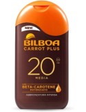 Bilboa, Latte Solare Carrot Plus SPF 20, Formula con Betacarotene per una Abbronzatura Intensa e Duratura, 200 ml